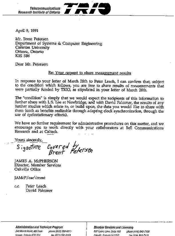 TRIO Authorization Letter